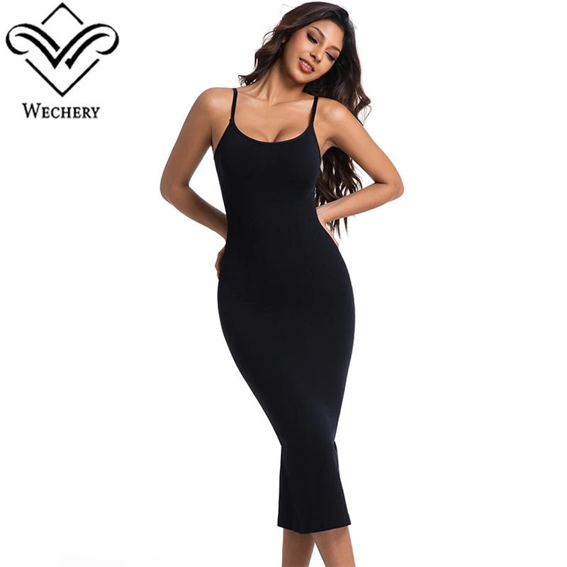 Wechery Female Clothing High Elasticity Shaping Sexy Strapless Long Dress Women's Evening Dress Back Hem Is Slit Open