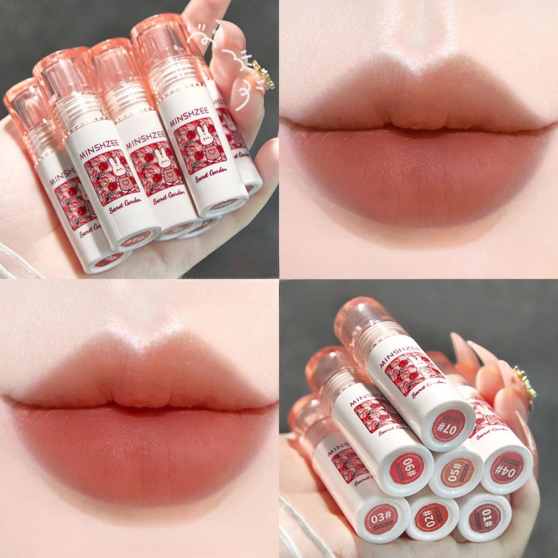 

1.8g Secret Garden Lip Glaze Student Matte Velvet Soft Mist Whitening High Value Enhancing Complexion Easy to carry Makeup