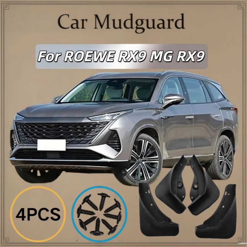 Für ROEWE RX9 MG RX9 2023 2024 2025 2026 Auto Vordere und Hintere Schmutzfänger Spritzschutz Langlebige Kotflügel-Zubehörteile
