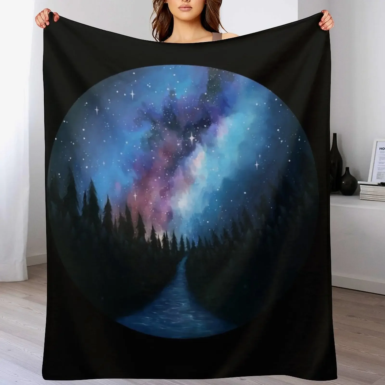 

Into The Dreamy Depths Throw Blanket Decoratives Bed linens warm winter For Sofa Thin Blankets