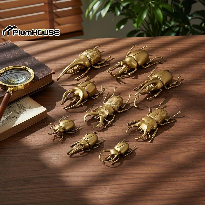 PVC Beetle Ornaments Creative Fairy Insect Hand-played House Table Gift
