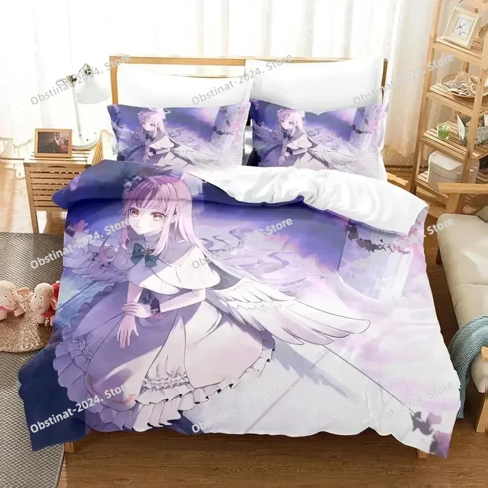 

New Anime Misono Mika Blue Archive Bedding Set Printed With Pillowcase Bed Duvet Cover Soft Single Double Queen Super King Size