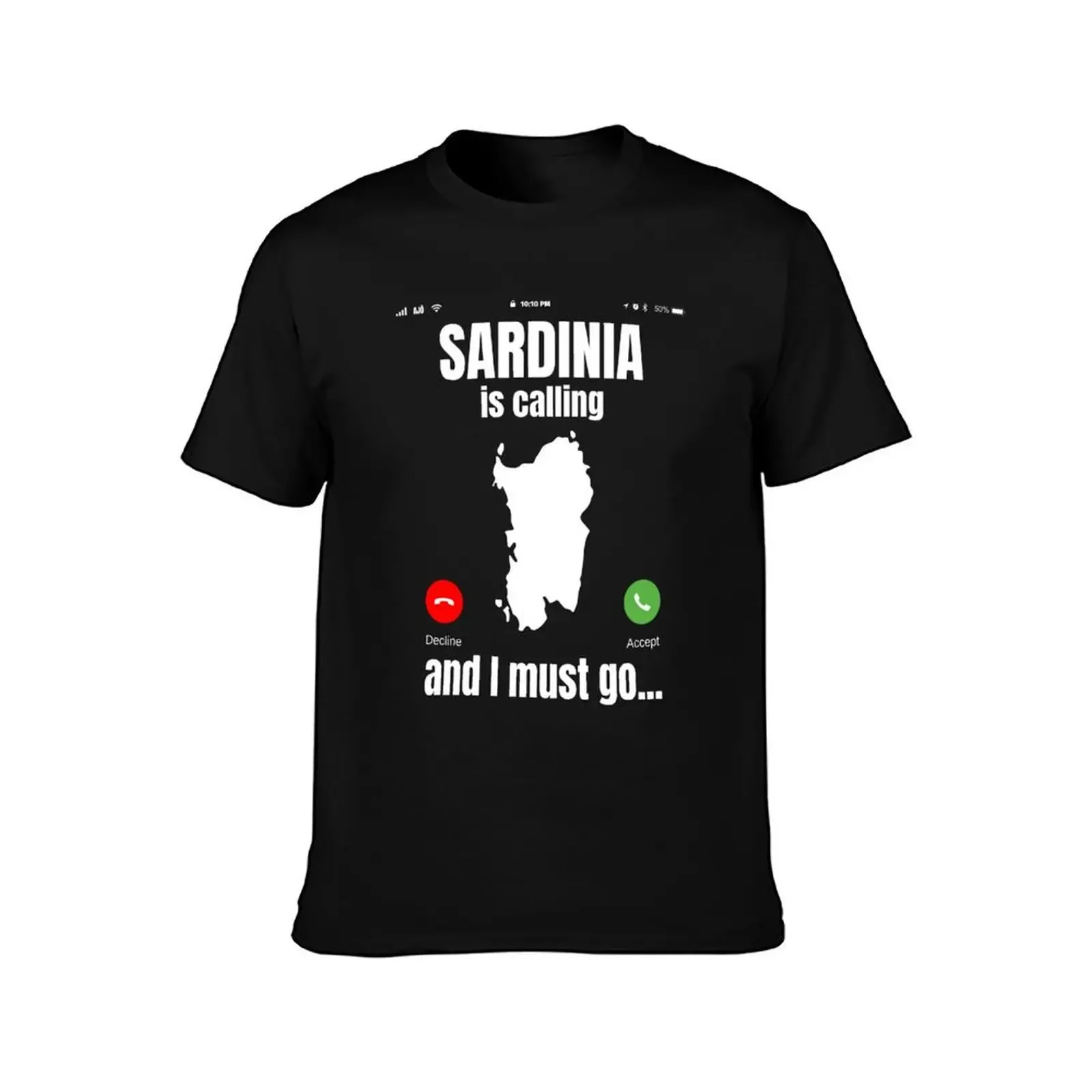 Sardinia Is Calling T-Shirt plus sizes graphic tee shirt T-shirts for men cotton