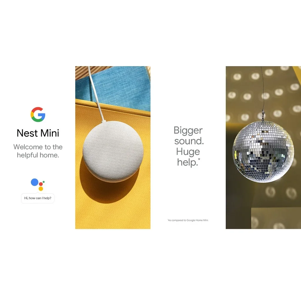 مكبر صوت بلوتوث Google Nest Mini 2nd مكبر صوت ذكي مع مكبرات صوت مدمجة يمكن التحكم فيها بالصوت من الجيل الثاني من Google Assistant