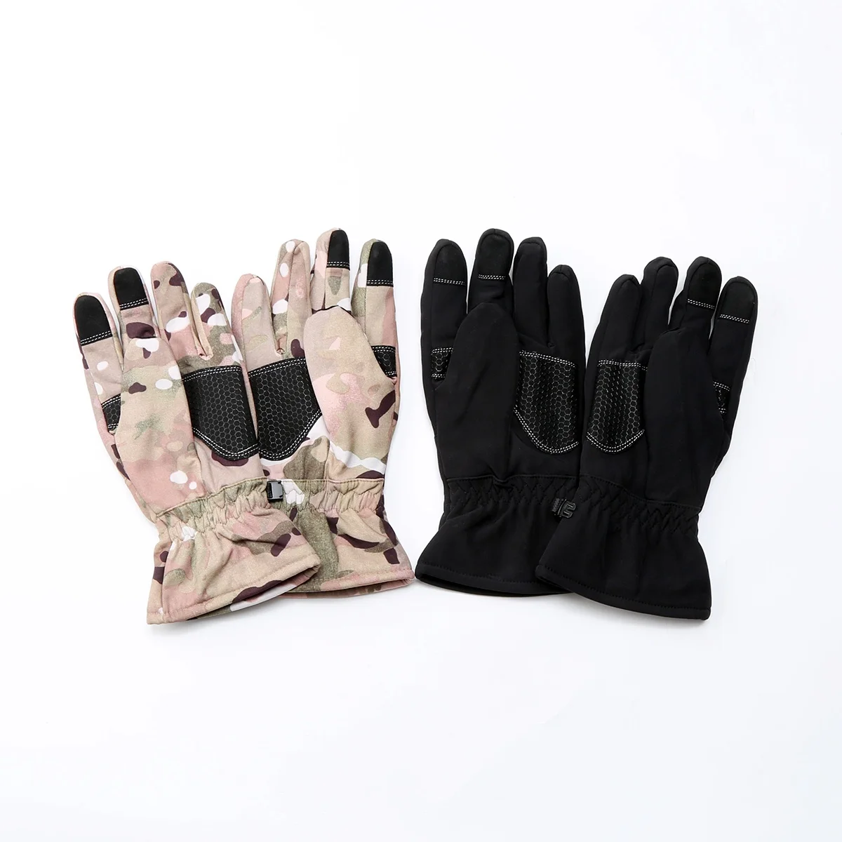 قفازات دافئة للزوجين لركوب الدراجات، فاخرة وبسيطة، للسفر في الهواء الطلق، ثلاثة أصابع، ألياف متينة دافئة مقاومة للماء وناعمة ومتينة