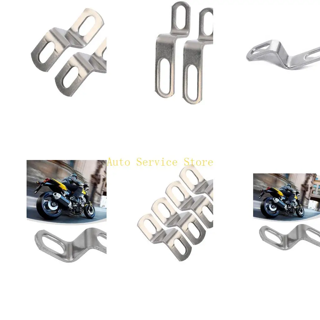 462A Motorcycle Exhaust System Bracket Rustproof Stainless Steel Support 60mm 80mm