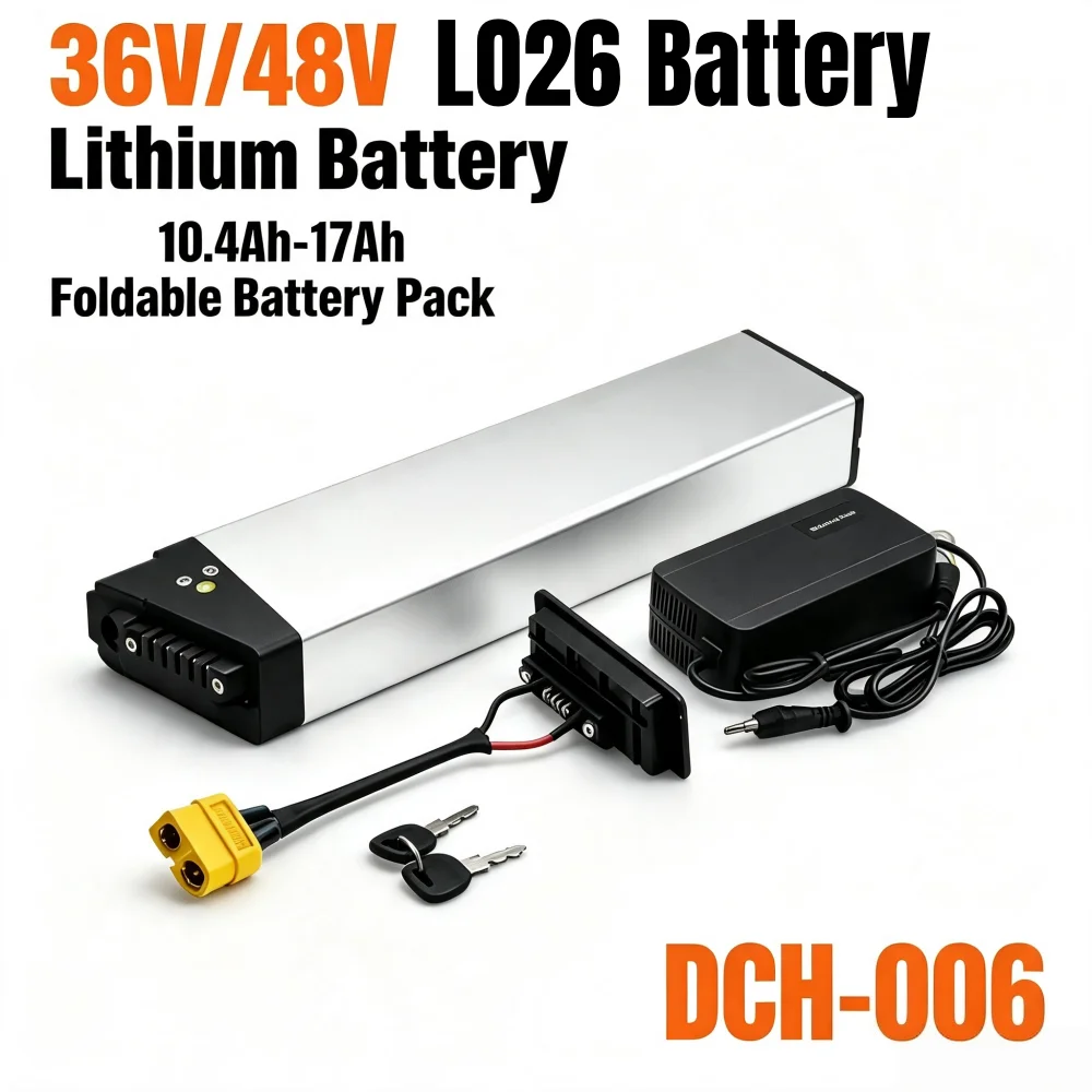 36V/48V 10.4Ah 12.8Ah 17.5Ah  Ebike Battery For ADO A20 A20F MATE City BIKE Fiido M1 Folding Electric Bike Replacement Battery