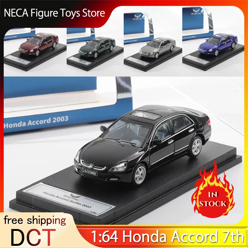 DCT 신제품 1:64 스케일 혼다 어코드 7세대 좌핸들 합금 모형 자동차 - 이상적인 수집용 장난감 및 휴일 선물