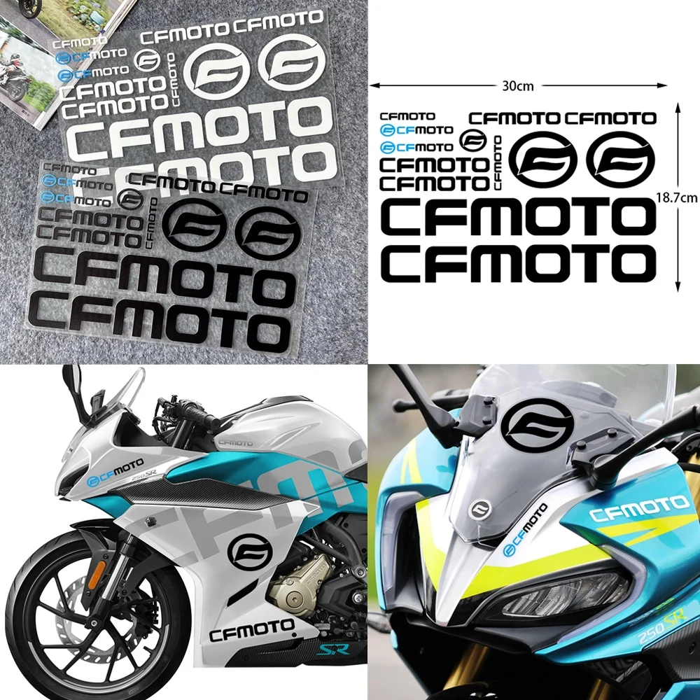 3D PU Motorcycle Sticker Body Helmet Waterproof Decals for CFMOTO 800mt 650mt clx700 CForce 520 ATV800 650GT NK 450SR