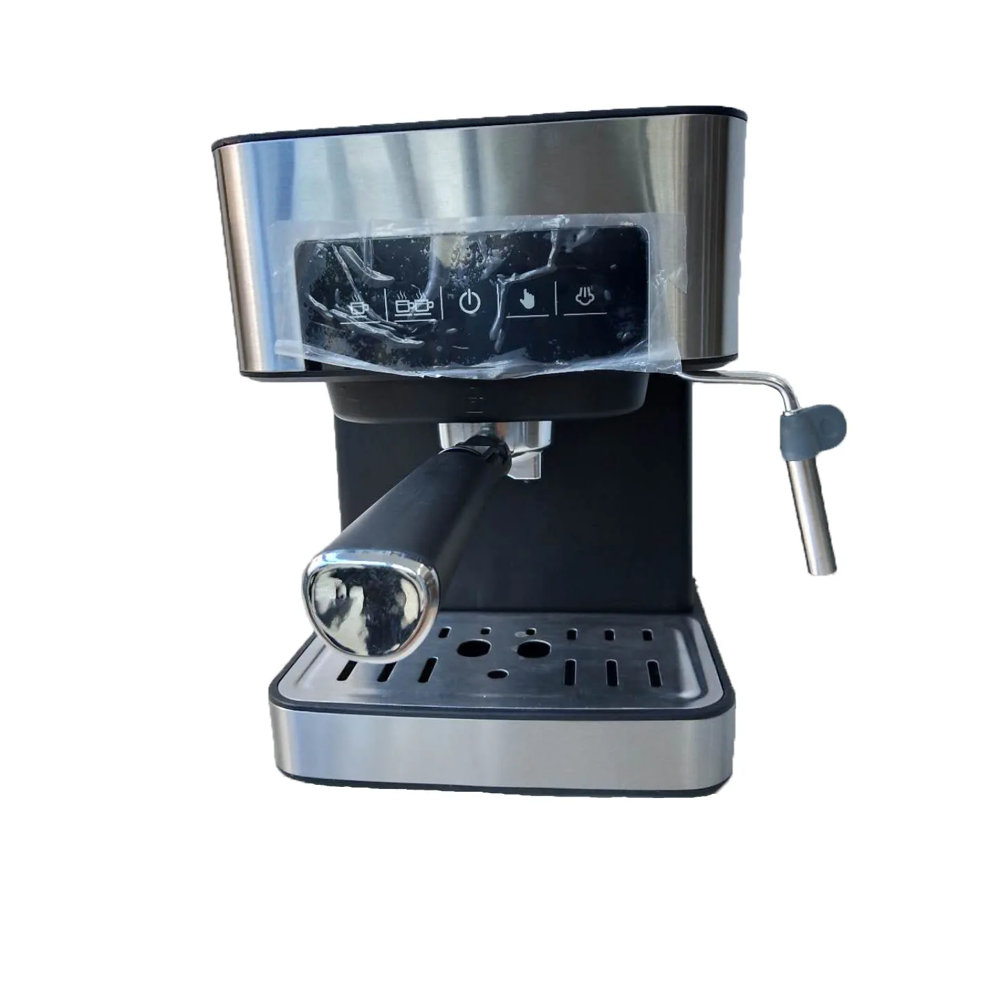 Fully Automatic Italian Espresso Machine Stainless Steel Touchscreen Pump Pressure Milk Frother Coffee Machine