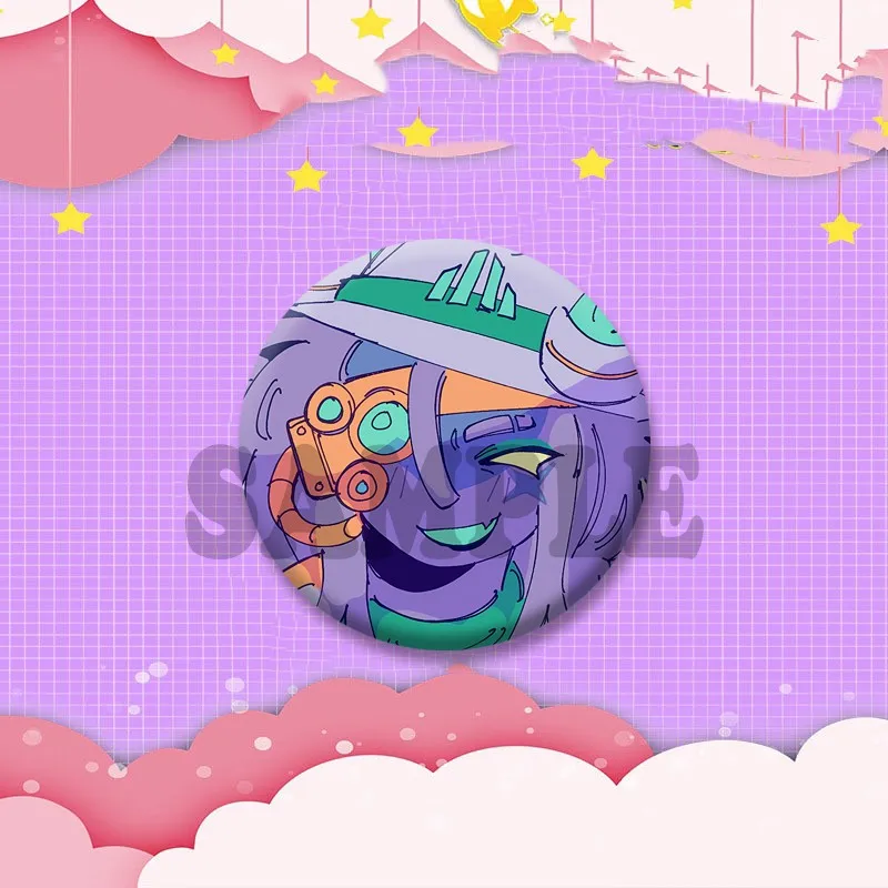 Lustiges Subspace Sword Medkit Meme Abzeichen Anime Game P-Phighting Anstecknadeln Cartoon Brosche für Tasche Hut Ornament Freund Schmuck Geschenk – Detail 14