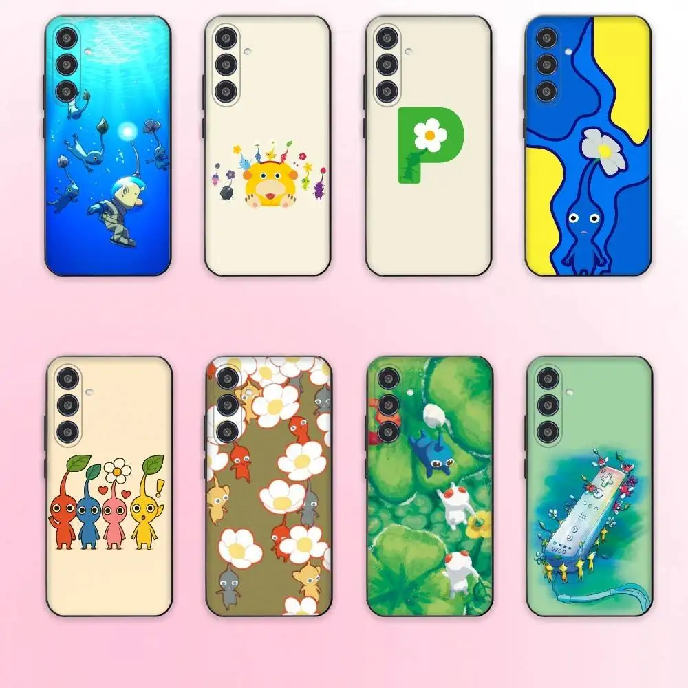 

Game P-PikminS-S Phone Case For Samsung Galaxy A73,A72,A71,A70,A53,A52,A51,Others Soft Black Cover