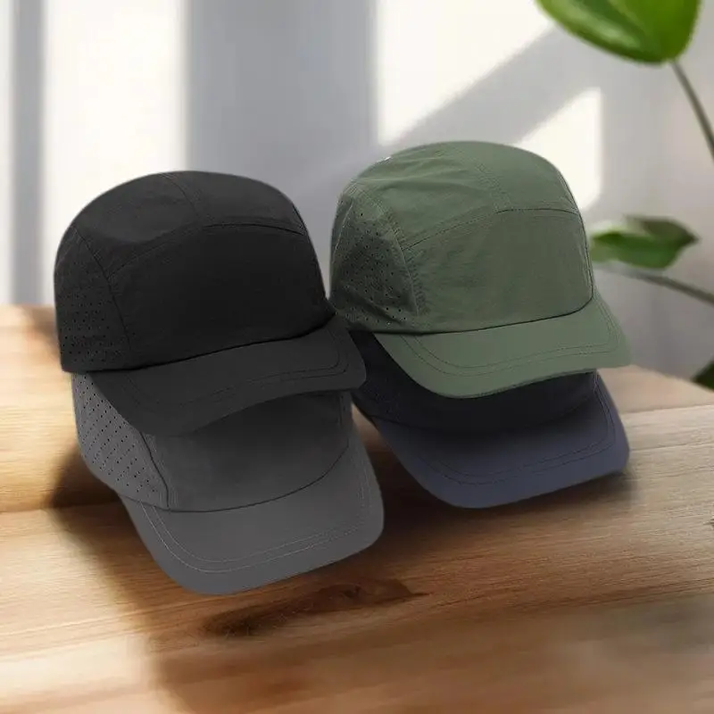 Mountain Printed Short-brimmed Quick-drying Baseball Cap Men Women Outdoor Camping Mountaineering Summer Mesh Breathable Sun Cap