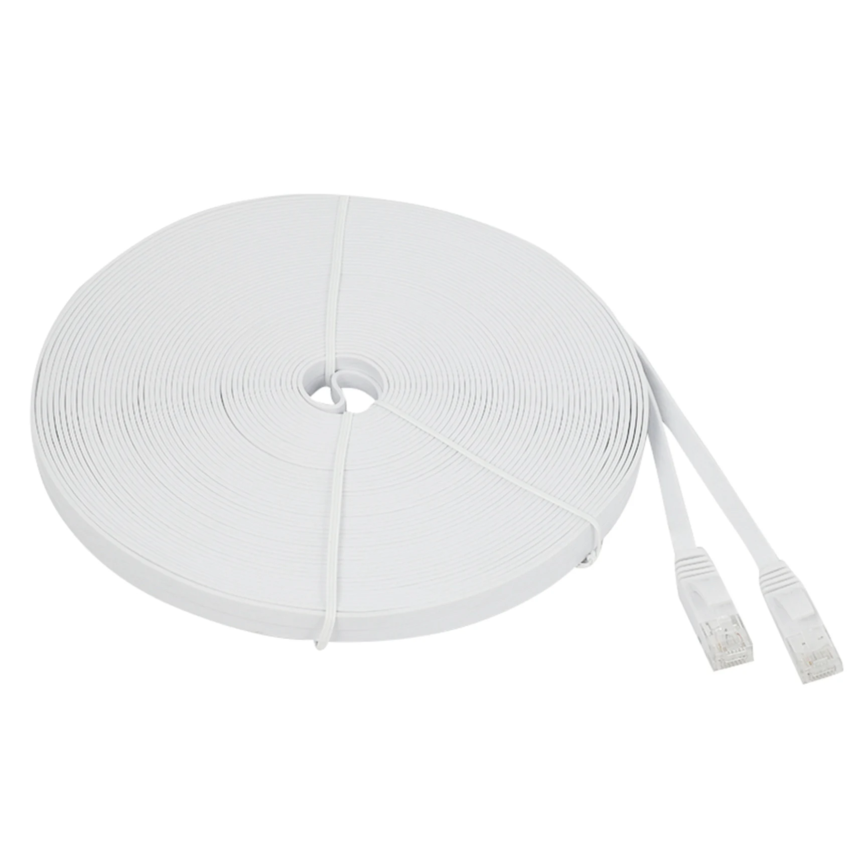 Cat6 Ethernet Cable 100Ft 30M Flat Slim High Speed LAN Network Patch Cord Internet Wire for Computer