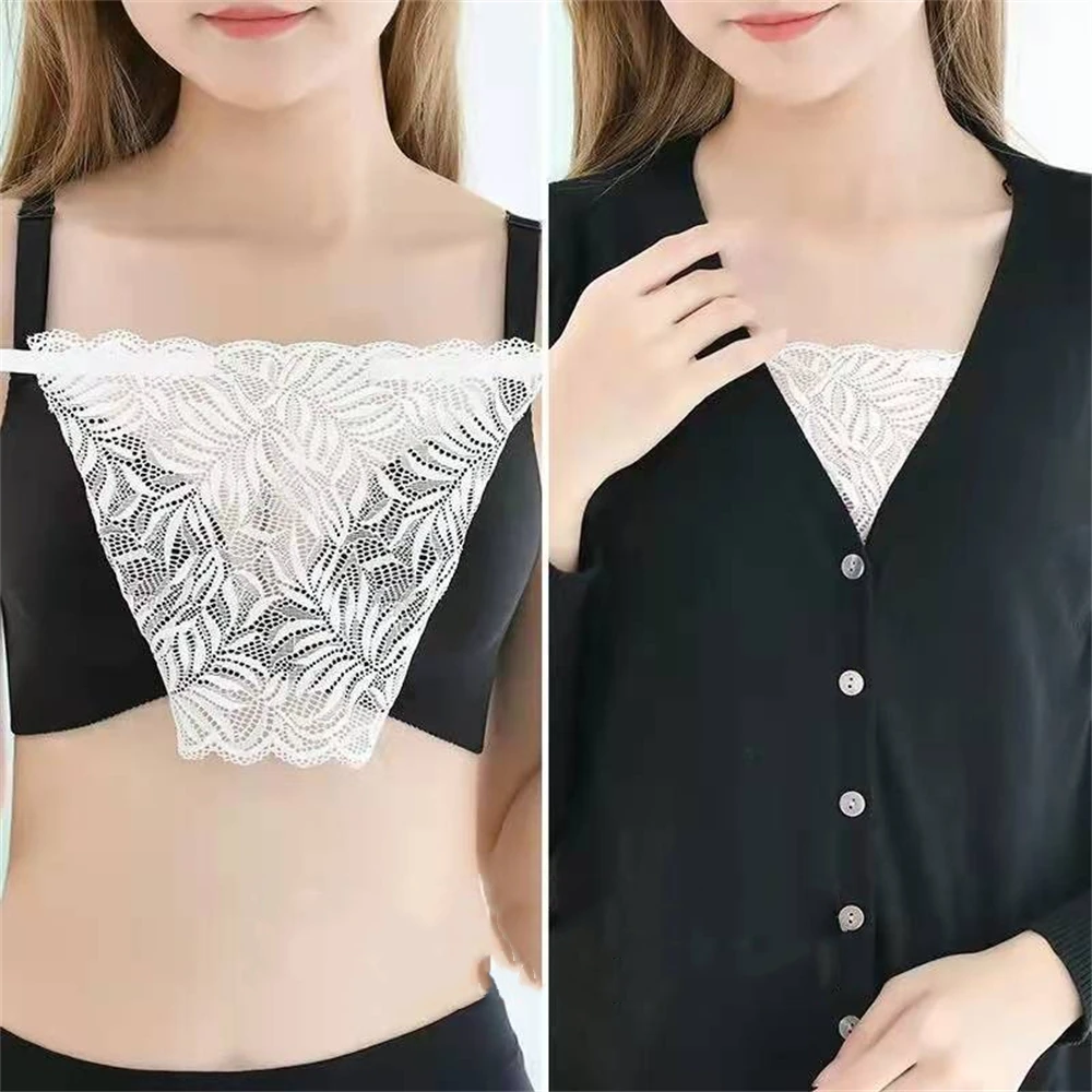 

2024 Ladies Lace One Piece tube Top Camisole Bra Insertable Cover One-Piece Non-Marking Anti-Glare Seamless Adjustable Tube Top