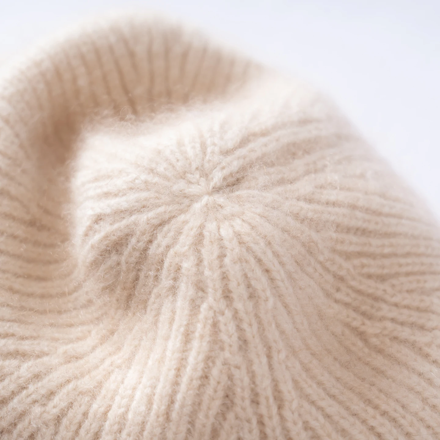 Natural Cashmere Beanie for Women Autumn Winter Outdoor Soft Keep Warm Cuffed Beanies Caps Adult Solid Color Twist Knitted Hat