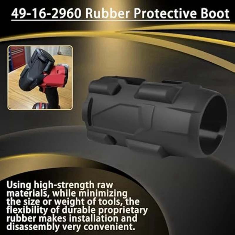 49-16-2960 Fuel Mid-Torque Impact Protective Boot For 3/8In Mid-Torque Impact Wrench Replace 2960-20 2962-20 2962P-20