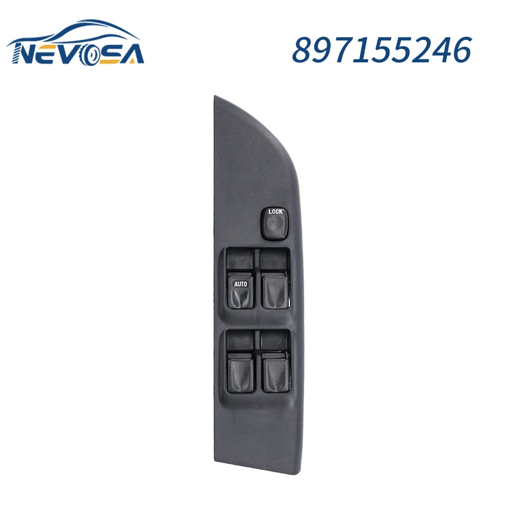 NEVOSA 897155246 Car Electric Power Master Window For 1999-2009 Isuzu TFR/TFS 897111-4850 Lifter Button Front Left Driver Side