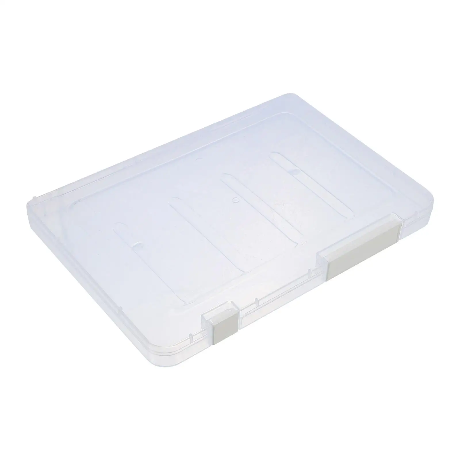 

Plastic File Storage Box Document Organizer Container for Papers Magazines Certificates Lightweight Office Supply