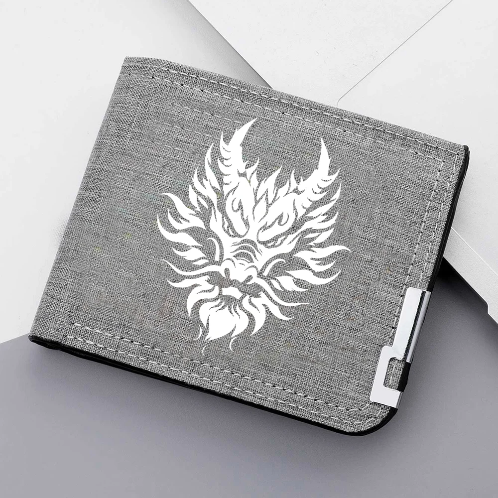 High-Quality Men's Wallet Designer New Zipper Button Multi-Slot Student Trendy Personality Wallet