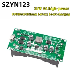 Type-C 15W 3A 18650 Lithium Battery Step-up Charger Module 5V 9V 12V Fast Charge UPS High Power Supply Converter