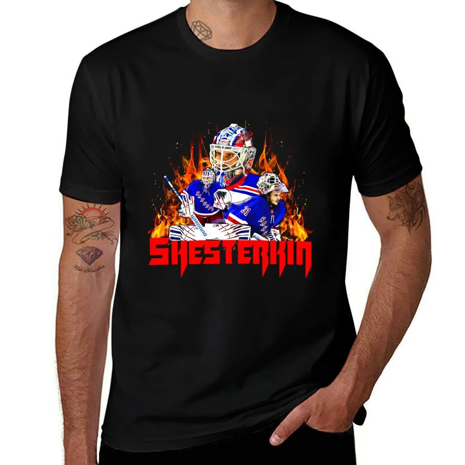 

Igor Shesterkin Heavy Metal T-Shirt essential t shirt man t shirts for men anime t shirts oversize T-Shirt