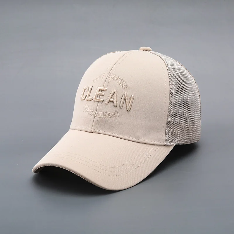 Thin Breathable Baseball Cap Unisex Hard Top Ultra Light Sun Protection Casual Summer Autumn Trendy Hat