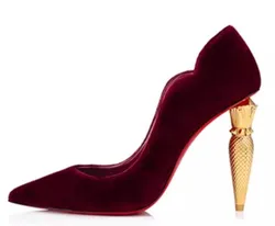 Sandali con tacco rossetto di lusso nuove donne primaverili décolleté con tacco alto Sexy da donna eleganti scarpe firmate per banchetti da festa taglia 42 43