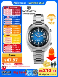 San Martin 2025 Grained Dial 42mm YN55 Automatic Mechanical Men Diver Watch Internal Bidirectional Rotating Bezel 20 Bar SN0066