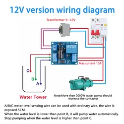 Contrôleur de niveau d'eau automatique, interrupteur de capteur de liquide technique, électrovanne, pompe à moteur, carte de devis de contrôle précieux, DC 5V, 12V