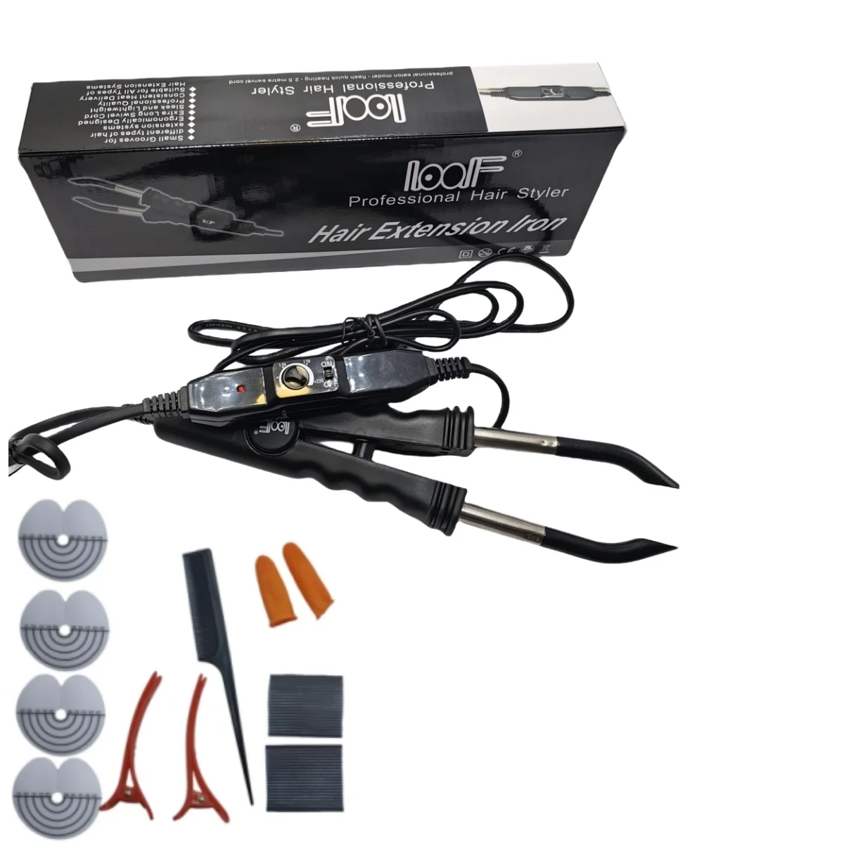 Loof Professional Neue einstellbare Temperatur 220 ℃   Smart Mini Heizspitze Haarverlängerung Zange Eisen, Fusion Keratin Bonding Tool 6