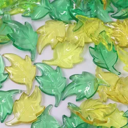 Camal 20pcs 37mm Acrylic Trees Leaf Maple Leaves Child's Toys for Harvest Festival Thanksgiving House Games Home Table Decor DIY