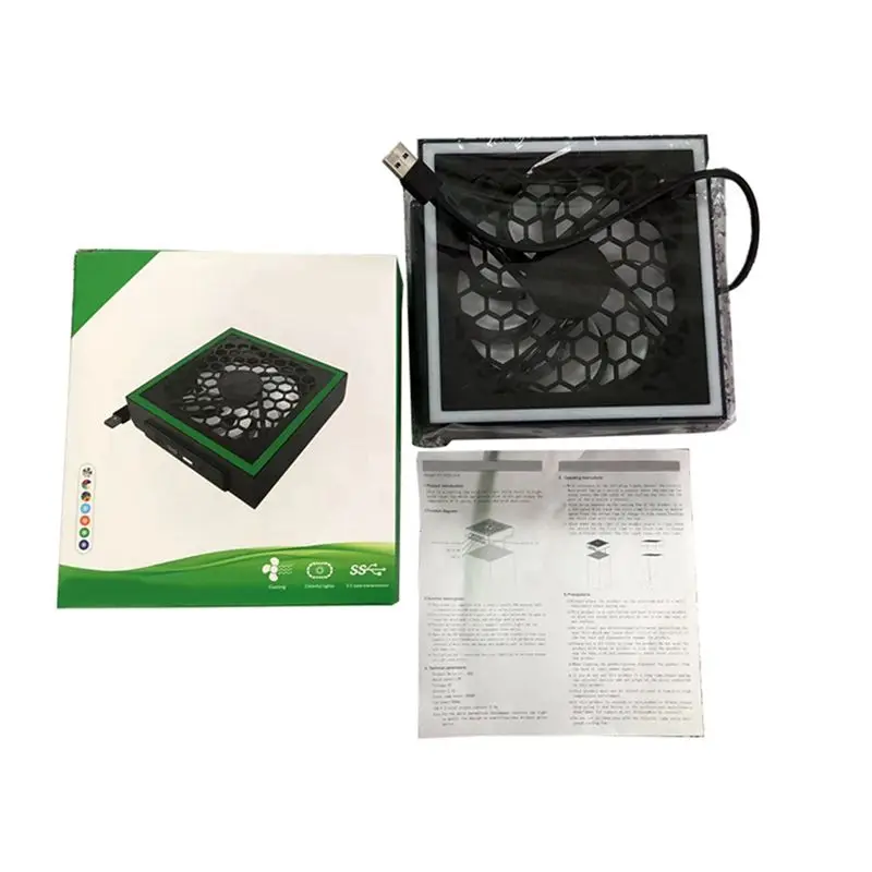 AS62 Game Console Cooling Fan Stand for Xboxseriesx Series Accessories Top Dust Proof Cover Host Heat Dissipation Dock