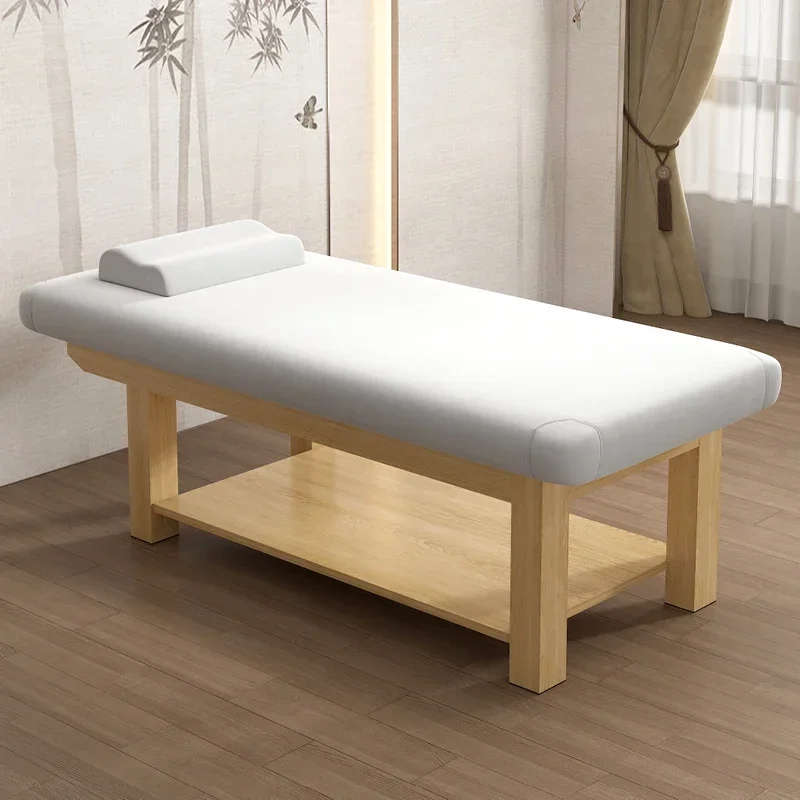 

Gua Sha Knead Massage Tables Multifunctional Health Care Tattoo Wooden Massage Tables Beauty PU Leather Furniture Meja Pijat MH