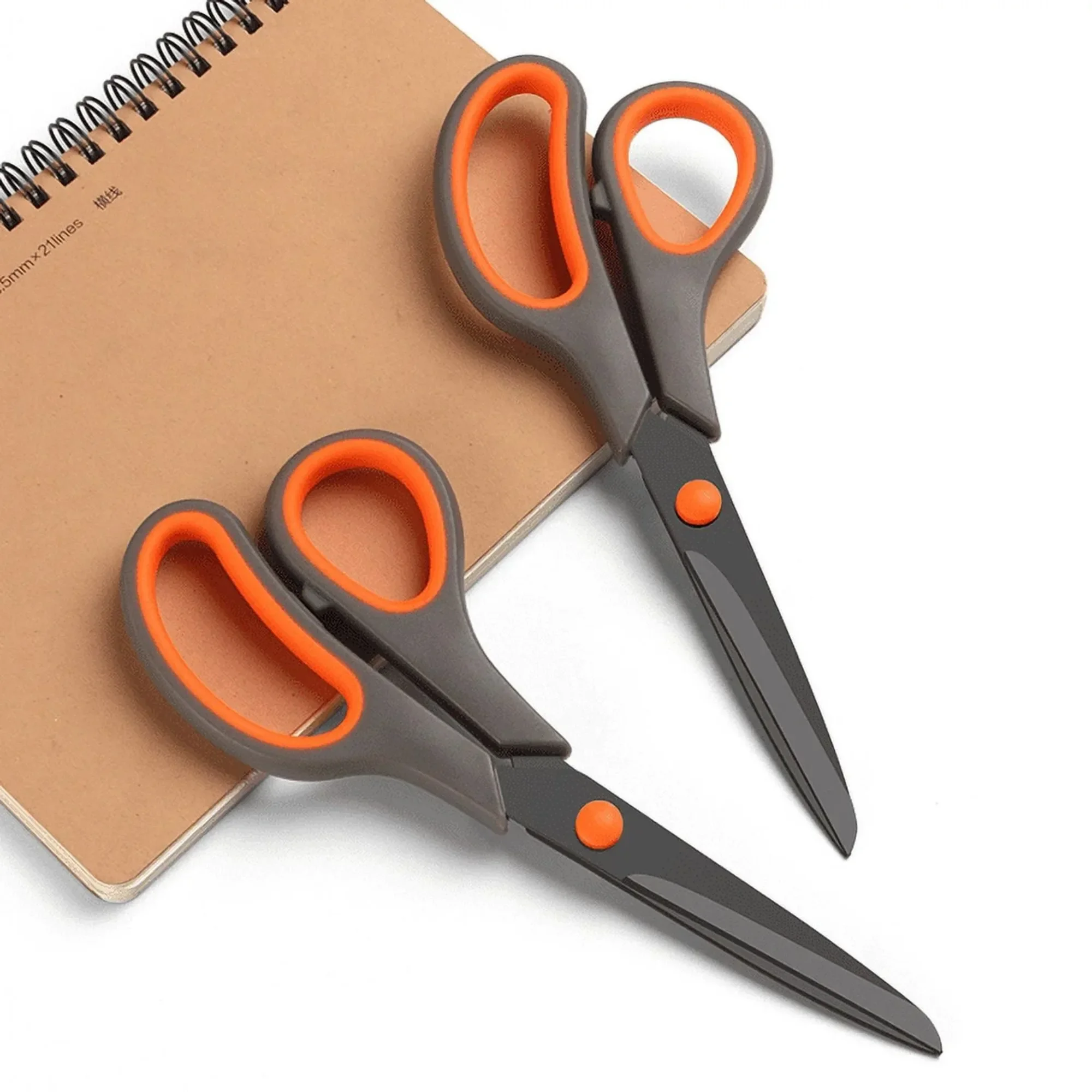 Titanium Non-Stick Multipurpose Scissors, Extra Sharp Stainless Steel Blades, Soft Grip Handle, Heavy Duty for Office, Craft,