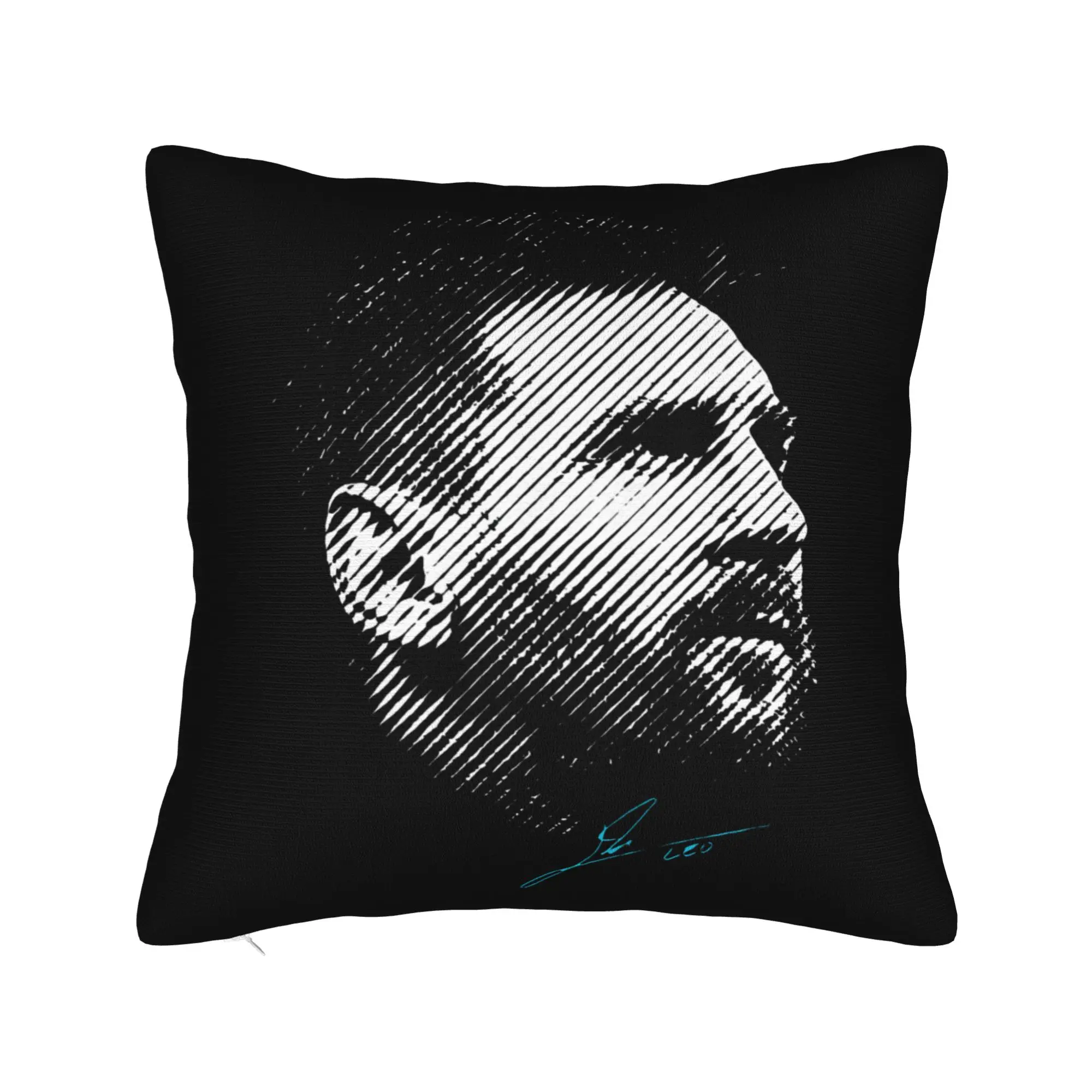 

Football Messis Pillowcase Soft Polyester Cushion Cover Decor Pillow Case Cover Home Square 45X45cm