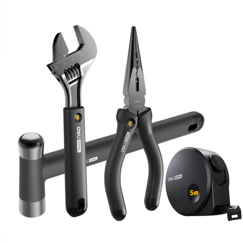 Deli 2/4/6 Pcs Grün Hand Werkzeuge Set Multifunktionale Elektriker Tragbare Werkzeug Sets Haushalts Reparing Kits und Zubehör