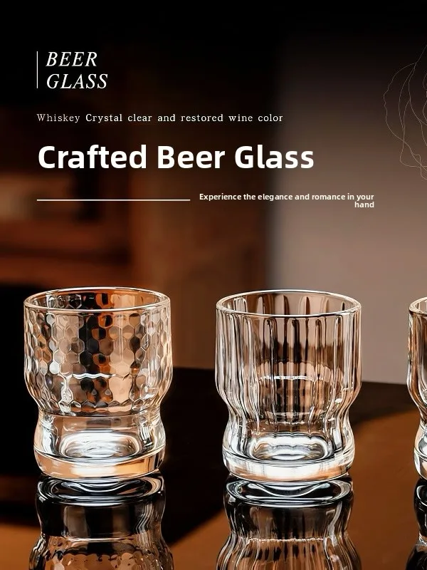 new-bar-american-craft-beer-glass-whiskey-large-belly-foreign-liquor-cup-luxury-lightweight-high-aesthetic-value-ins-style
