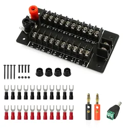 PCB015 Power Distributor 20A 3 Inputs 10 Pairs Outputs Distribution Module AC DC Control Board