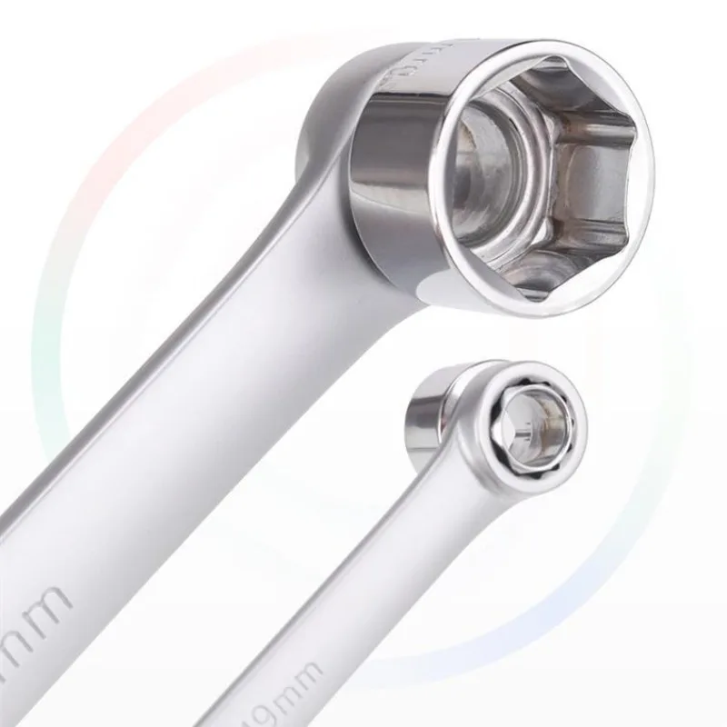 BIESUO 15PC Wrench Set Multi-specification Chrome Vanadium Steel Sleeve Quick Moving Head Dual-purpose Auto Repair Tool