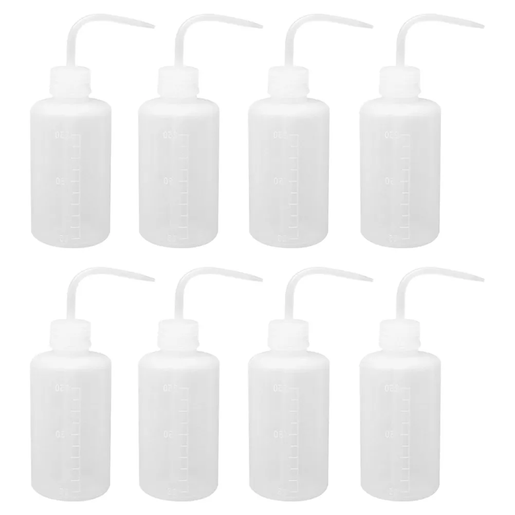 8Pcs Plant Watering Bottle Bending Nozzle Scale Mark Lightweight for Indoor Outdoor Succulent Garden Watering Bottle