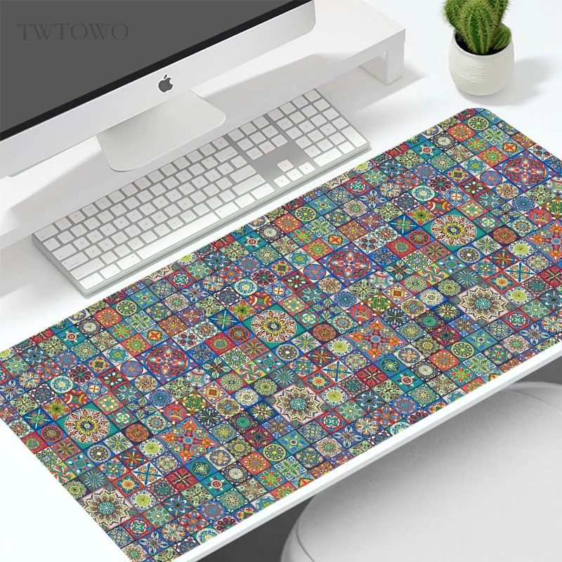 

Mouse Pad Gaming Persian Rug Aesthetics XL Home New Custom Computer Mousepad XXL keyboard pad Office Soft Laptop Mouse Mats