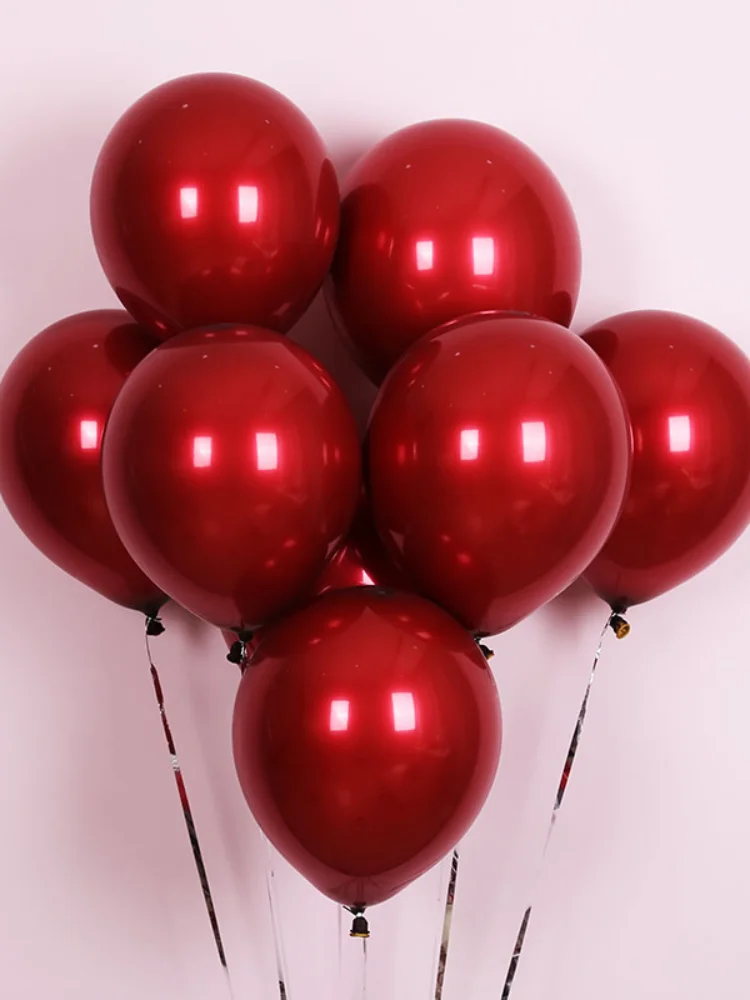 15 /50 /100 Pcs  Red Balloon Decoration New House Wedding Romantic Scene Wedding Proposal Confession Decoration Supplies