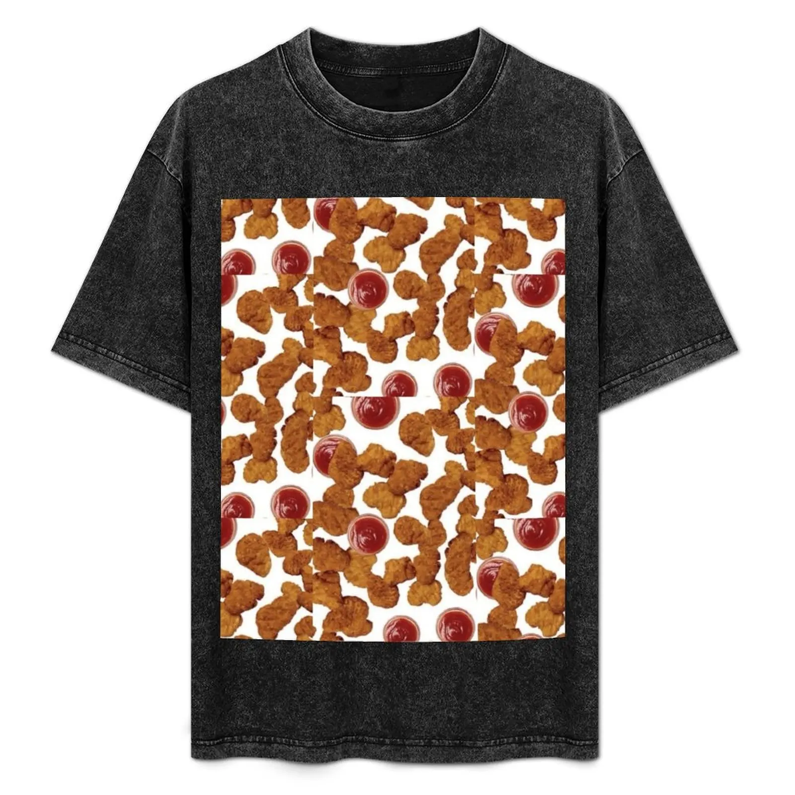 

Chicken Nuggets T-Shirt Breathable Lightweight Summer Top