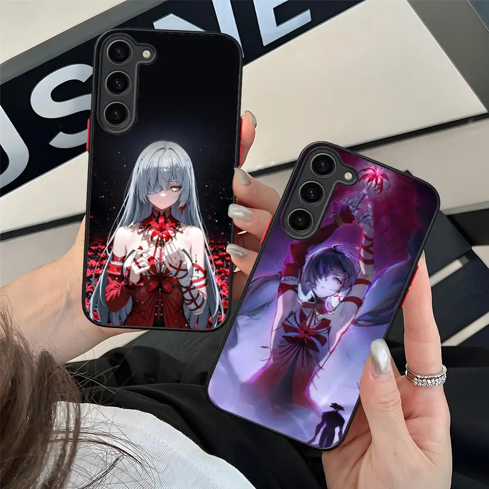 

Чехол для телефона Wuthering Waves Phrolova для Samsung Galaxy S25 S24 S23 S22 S21 Plus FE Ультра красочный силиконовый чехол Роскошный чехол