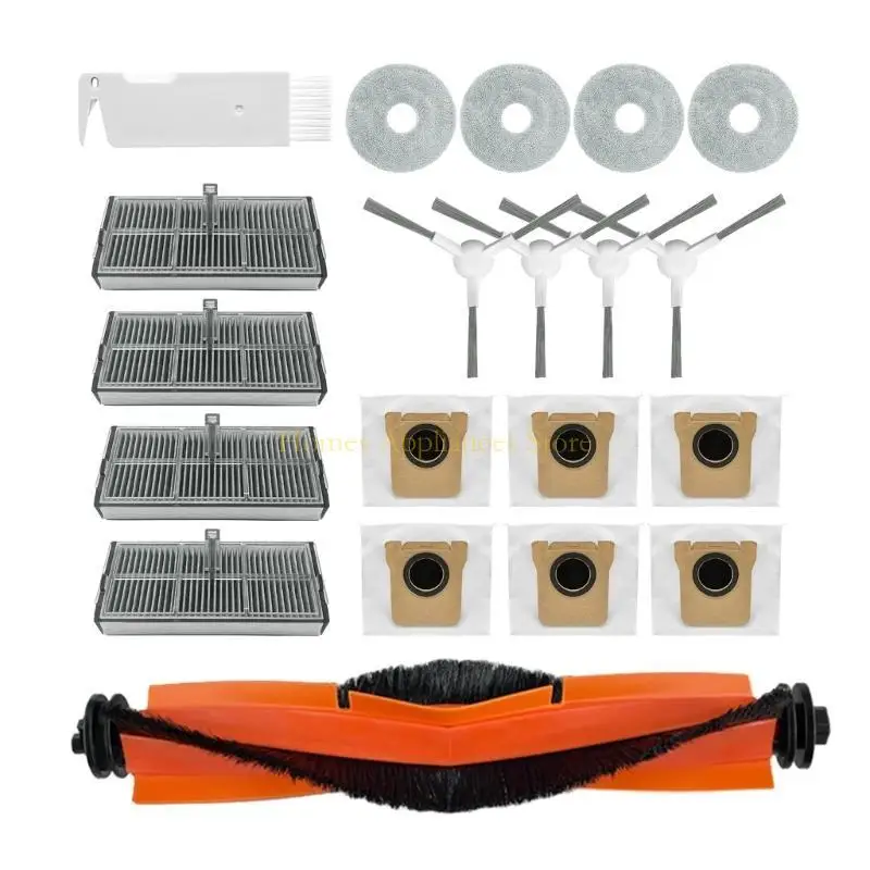 D0ab cho m30s robot máy hút bụi phần mềm chính bàn chải bên bàn chải hepa bộ lọc pad sạch túi bụi thay thế