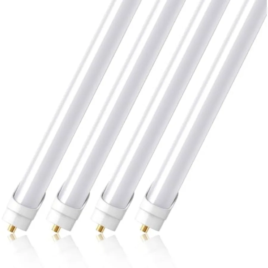 8Feet LED Bulbs, 44W 4500 Lumen Super Birght Light, T8 T10 T12 LED Fluorescent Replacement Tube, FA8 Single Pin T8 LED Bulbs 8