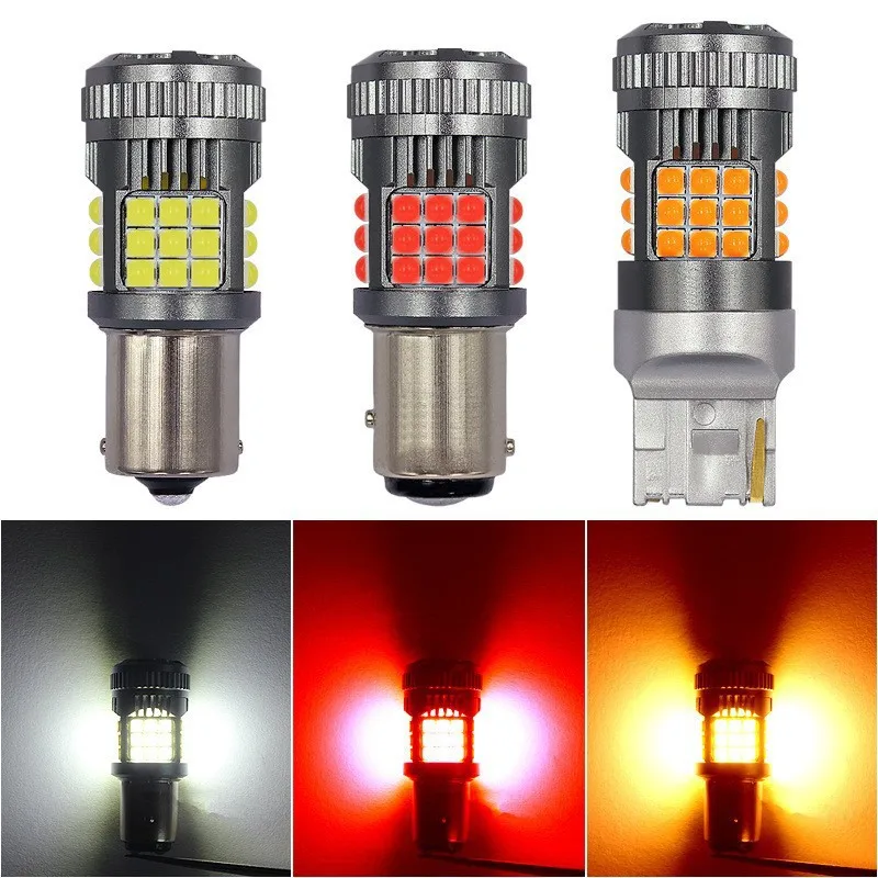 

2pcs Automobile Accessory LED Canbus 3030 36SMD Turn Signal Light Anti-strobe 1156 1157 7440 7443 With Fan Tail Brake Bulb