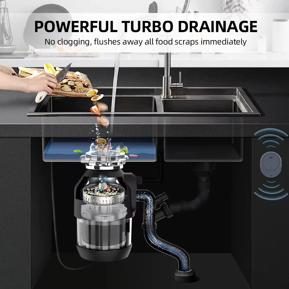 التخلص من نفايات المطبخ عالية الجودة تحت الحوض التخلص من نفايات المطبخ 2.0 لتر