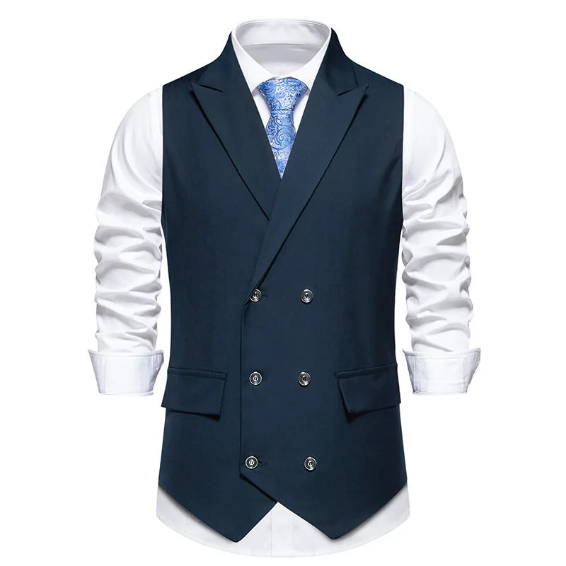 

Z607Men's groom suit vest spring and summer new foreign trade fashion